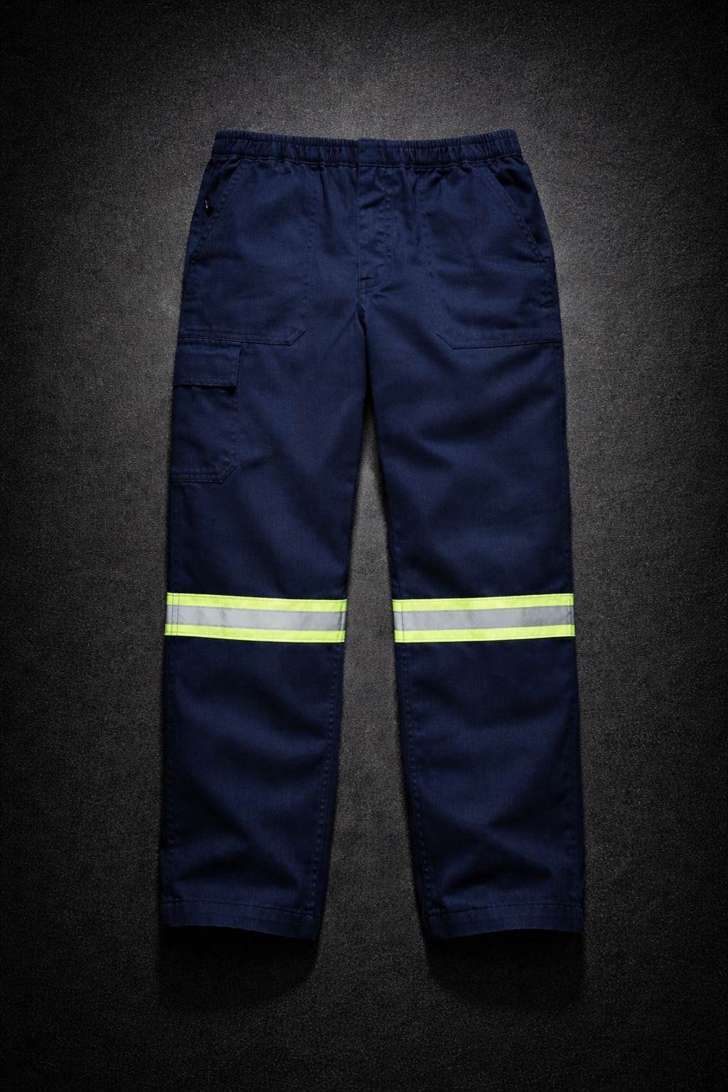 Calça brim pesado com bolso de faca