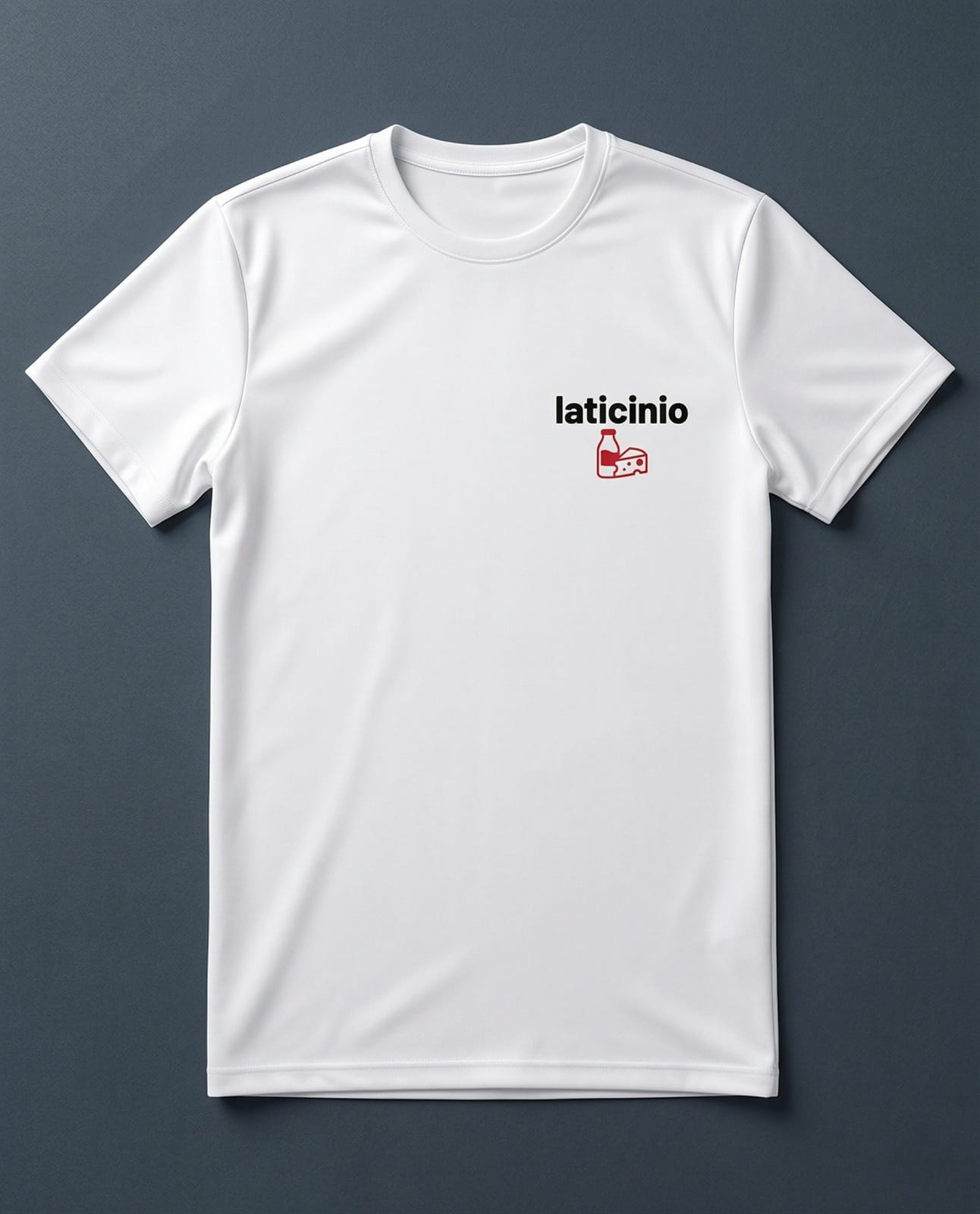Camiseta base alimentar em malha PV branca