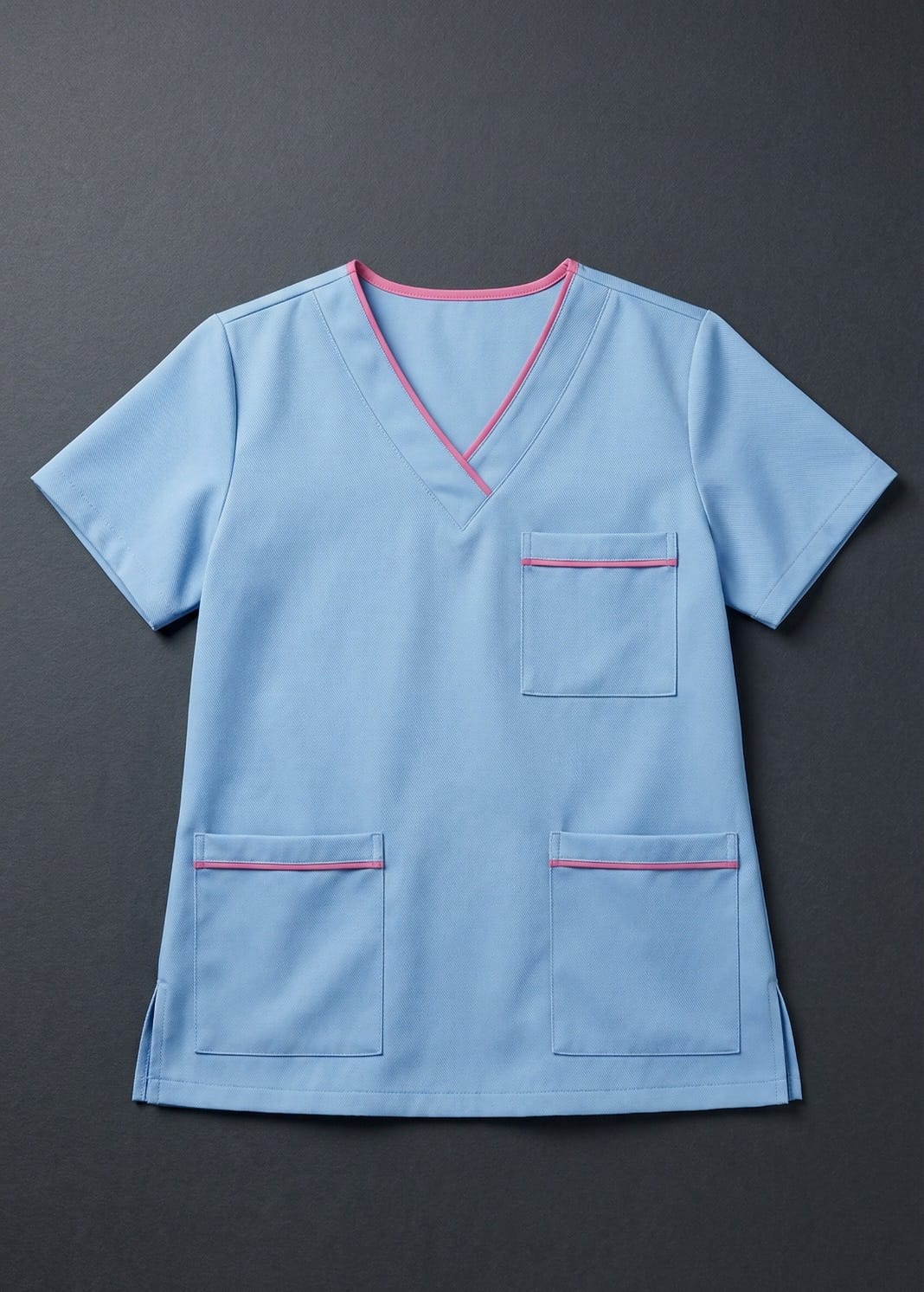 Túnica scrub com gola V para centro cirúrgico